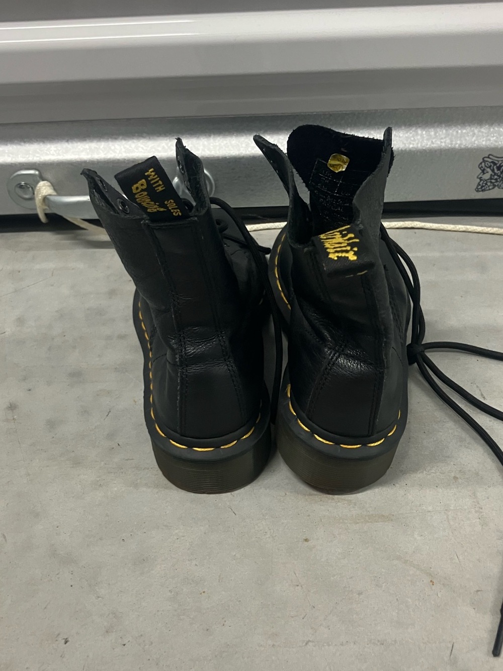 Dr. Martens Pascal Black Leather Lace-Up Boots - Picture 2 of 7